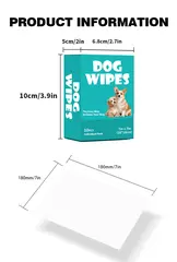 Pet Wet Wipes Single Pack Dog Fruit Scent Spunlace Material Disposable No-Wash for Dogs for Wholesale & OEM Programs view 6