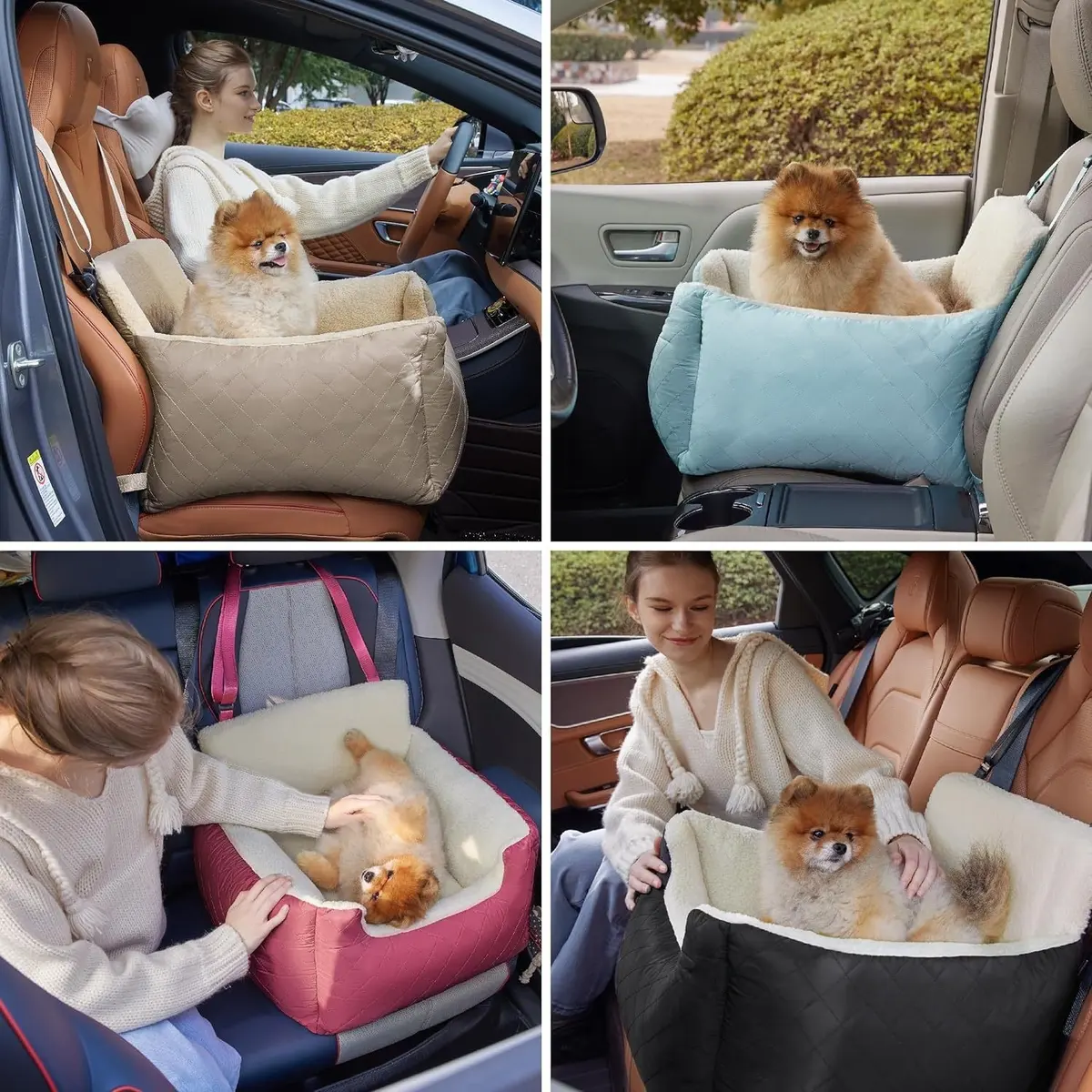 Small Dog Eco-friendly Waterproof Polyester Fiber Car Seat Winter Pet Bed Storage for Wholesale & OEM Programs detail