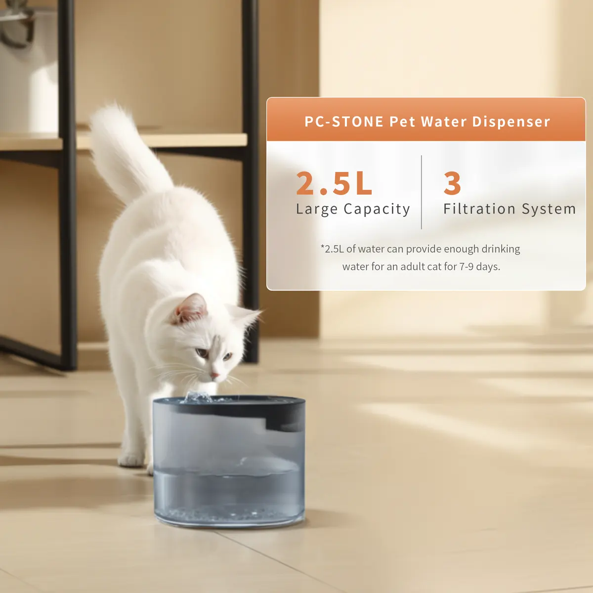 Portable Stainless Steel Plastic Smart Large Fountain Water Food Bowl Dispenser Eco-Friendly Automatic Dog Feeder Kit Pet detail