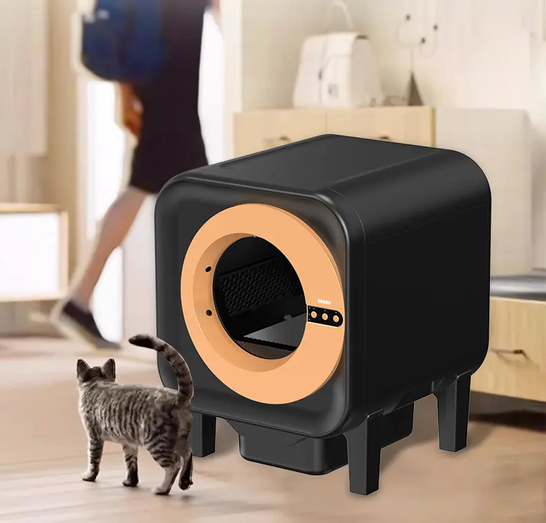 Hot Sale Smart Automatic Self-Cleaning Electronic Deodorizing Open Top Cat Litter Box Convenience Easy Clean Cat Accessory detail