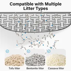 Easy Clean Smart 50 Liter Automatic Self-Cleaning Cat Litter Box Modern Plastic Cat for Cats for Wholesale & OEM Programs view 6