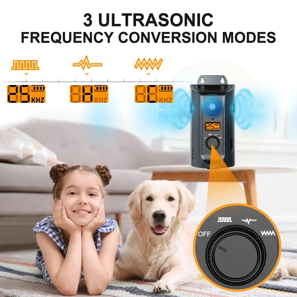 2025 Rechargeable Solar Panel Charging Ultrasonic Dog Trainer Model Non-Barking Pet for Dogs for Wholesale & OEM Programs detail