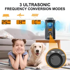 2025 Rechargeable Solar Panel Charging Ultrasonic Dog Trainer Model Non-Barking Pet for Dogs for Wholesale & OEM Programs view 4
