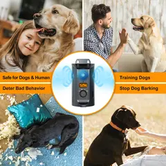 2025 Rechargeable Solar Panel Charging Ultrasonic Dog Trainer Model Non-Barking Pet for Dogs for Wholesale & OEM Programs view 6