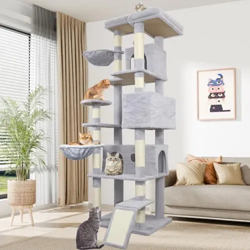 Modern Solid Wood Large Cat Tree Tower Luxury Cozy Outdoor Rope Scratch Manufacture for Cats for Wholesale & OEM Programs detail