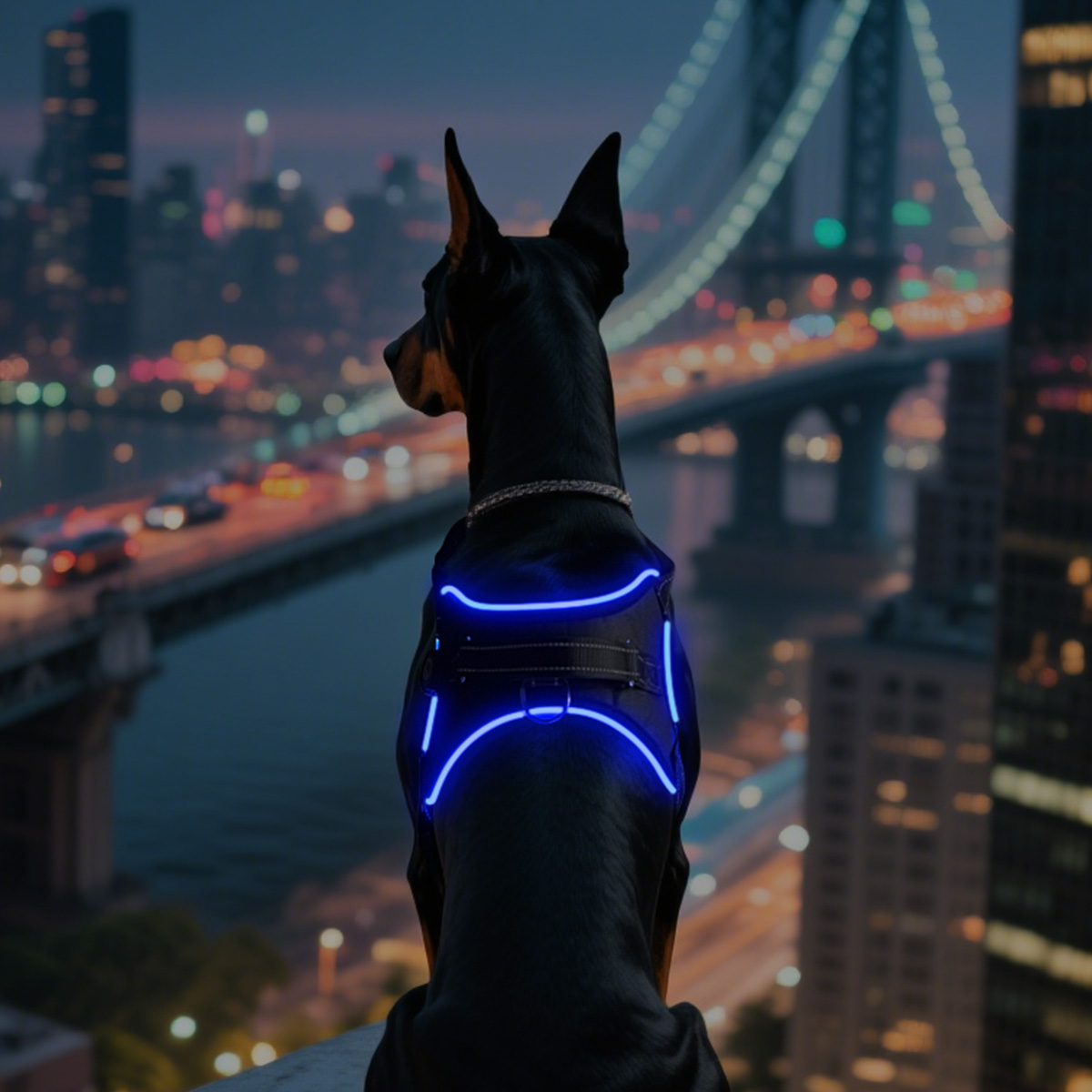 Source Manufacturers LED Optical Fiber Edge Bone Contour Light-emitting Saddle Type for Dogs for Wholesale & OEM Programs view 6