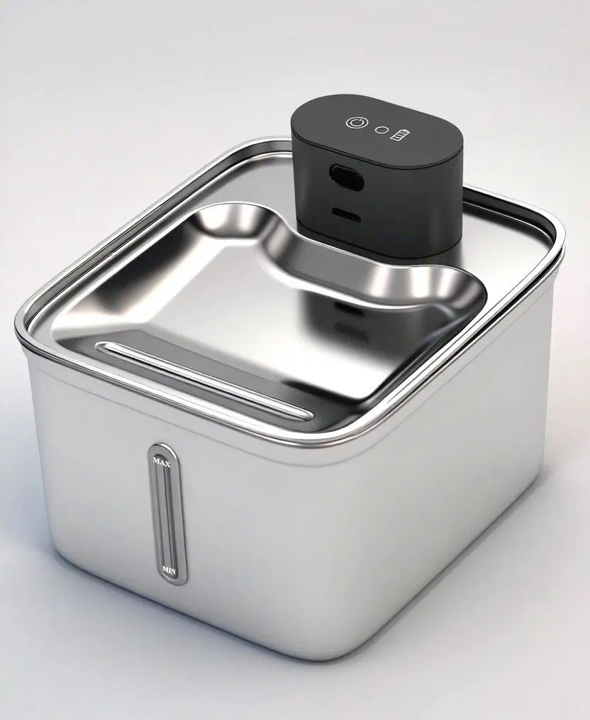 Eco-Friendly Stainless Steel Pet Water Fountain 3.5L Large Capacity Automatic for Small Animals for Wholesale & OEM Programs detail