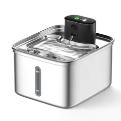 Eco-Friendly Stainless Steel Pet Water Fountain 3.5L Large Capacity Automatic for Small Animals for Wholesale & OEM Programs view 2