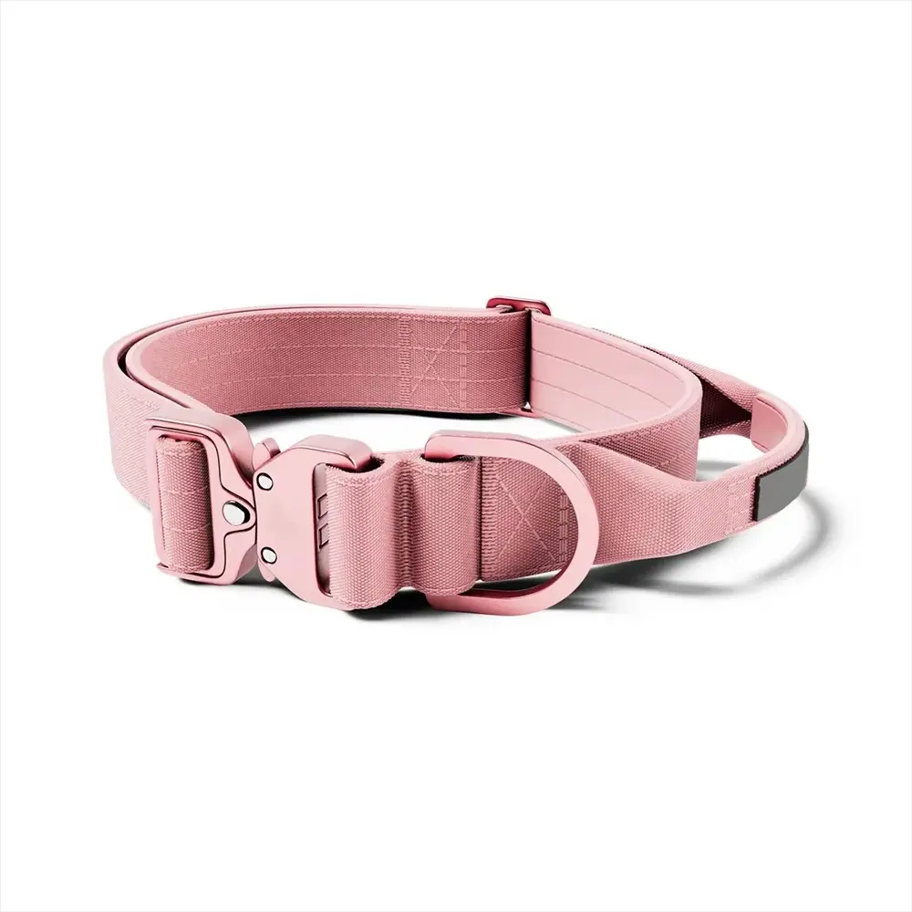 Customized Logo Color Blocking Design Pet Outdoor Training Nylon Tactical Heavy Duty for Wholesale & OEM Programs detail