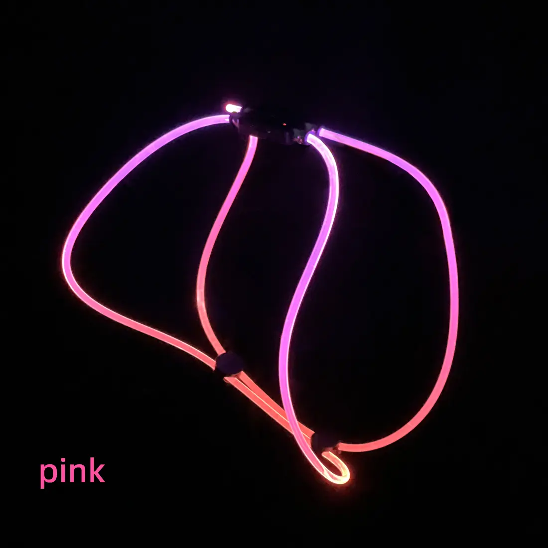 USB 6MM Optical Fiber Dog Harness LED Glowing Dog Vest for Walking the Dog at Night for Dogs for Wholesale & OEM Programs detail