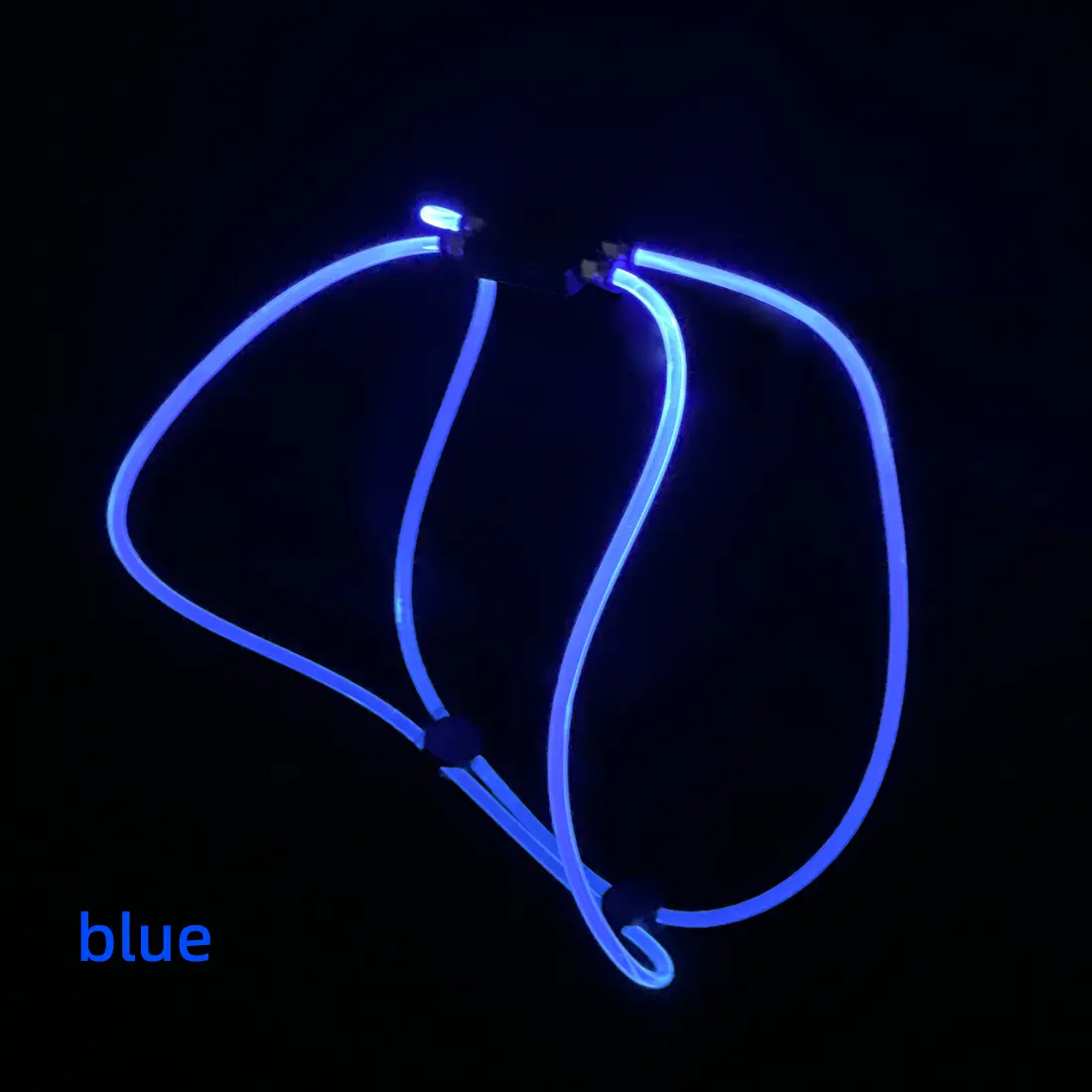 USB 6MM Optical Fiber Dog Harness LED Glowing Dog Vest for Walking the Dog at Night for Dogs for Wholesale & OEM Programs detail