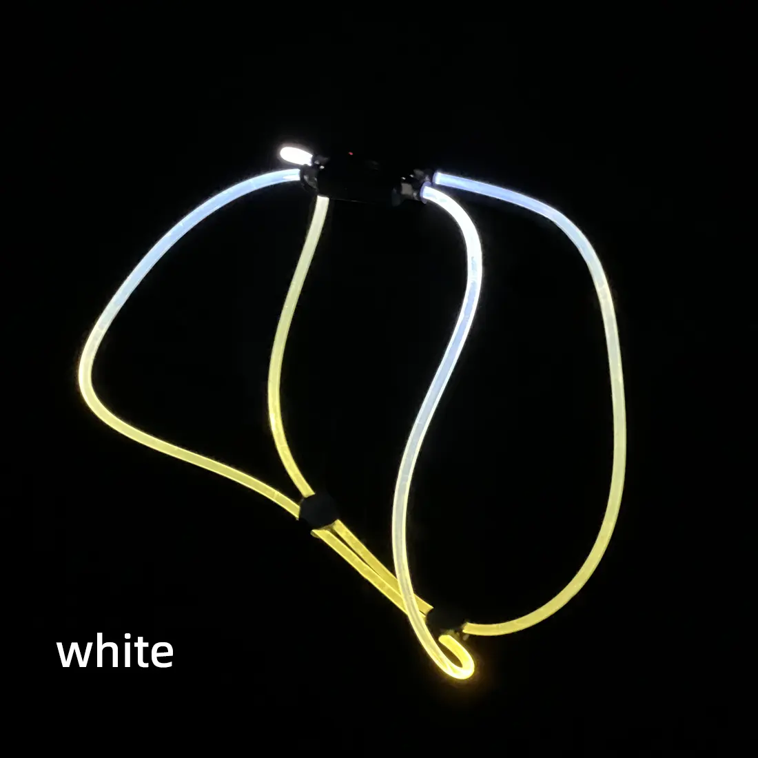 USB 6MM Optical Fiber Dog Harness LED Glowing Dog Vest for Walking the Dog at Night for Dogs for Wholesale & OEM Programs detail