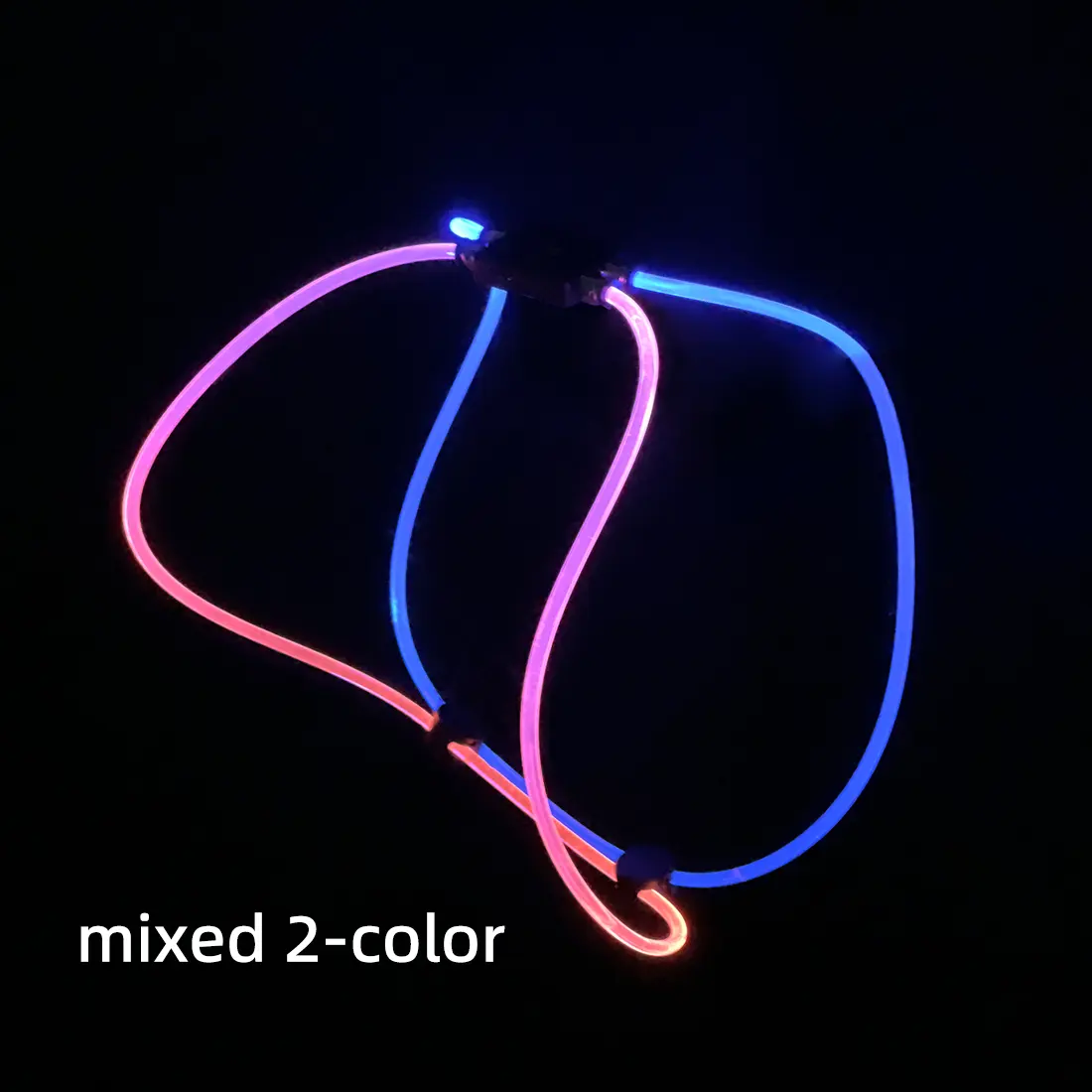 USB 6MM Optical Fiber Dog Harness LED Glowing Dog Vest for Walking the Dog at Night for Dogs for Wholesale & OEM Programs detail