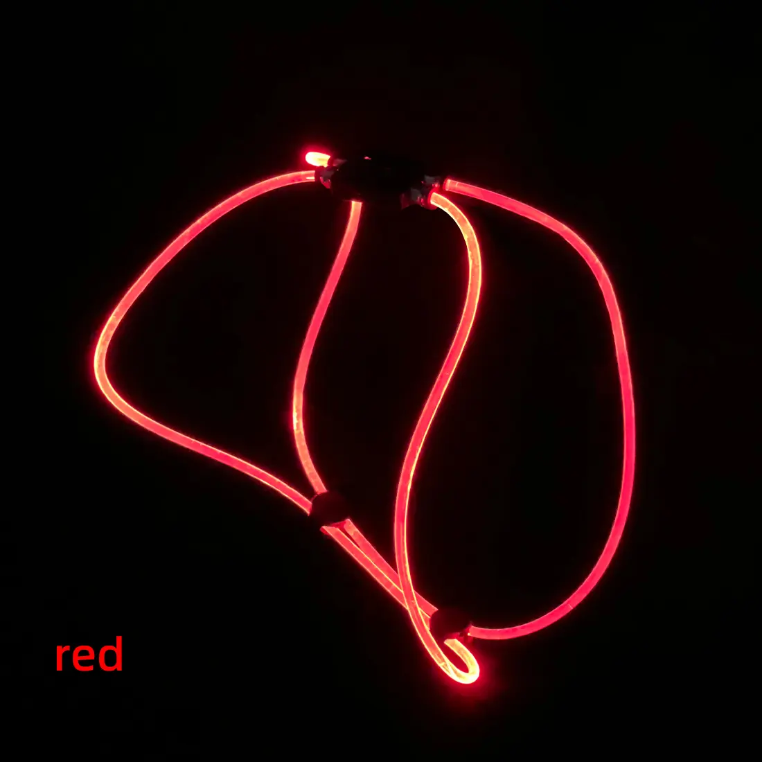 USB 6MM Optical Fiber Dog Harness LED Glowing Dog Vest for Walking the Dog at Night for Dogs for Wholesale & OEM Programs detail