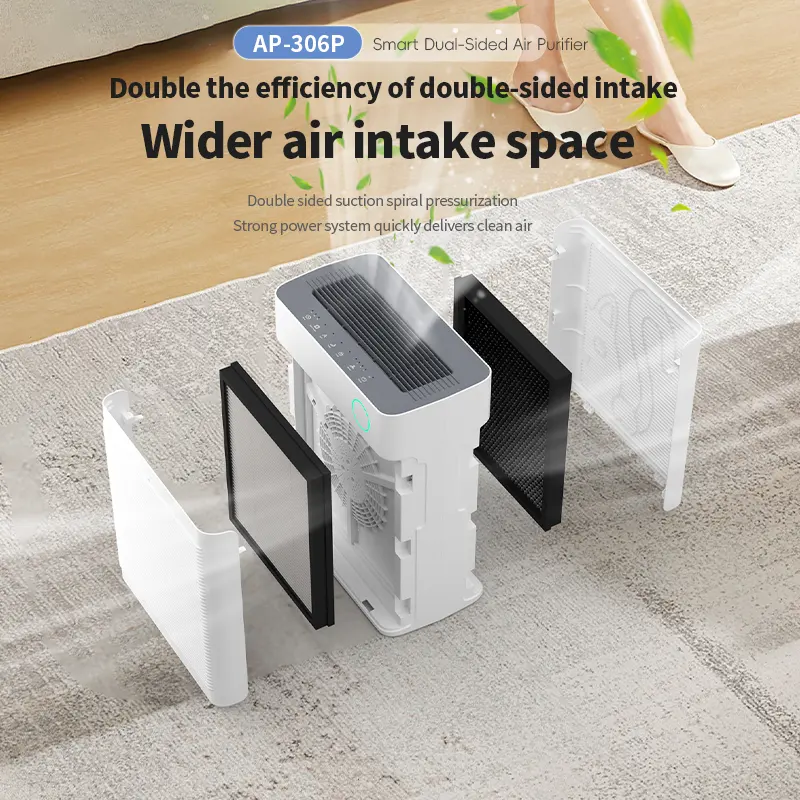 UV Automatic Pet Air Purifier Smart Activated Carbon H13/14 HEPA Filter Air Cleaner for Dogs for Wholesale & OEM Programs detail