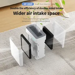 UV Automatic Pet Air Purifier Smart Activated Carbon H13/14 HEPA Filter Air Cleaner for Dogs for Wholesale & OEM Programs view 6
