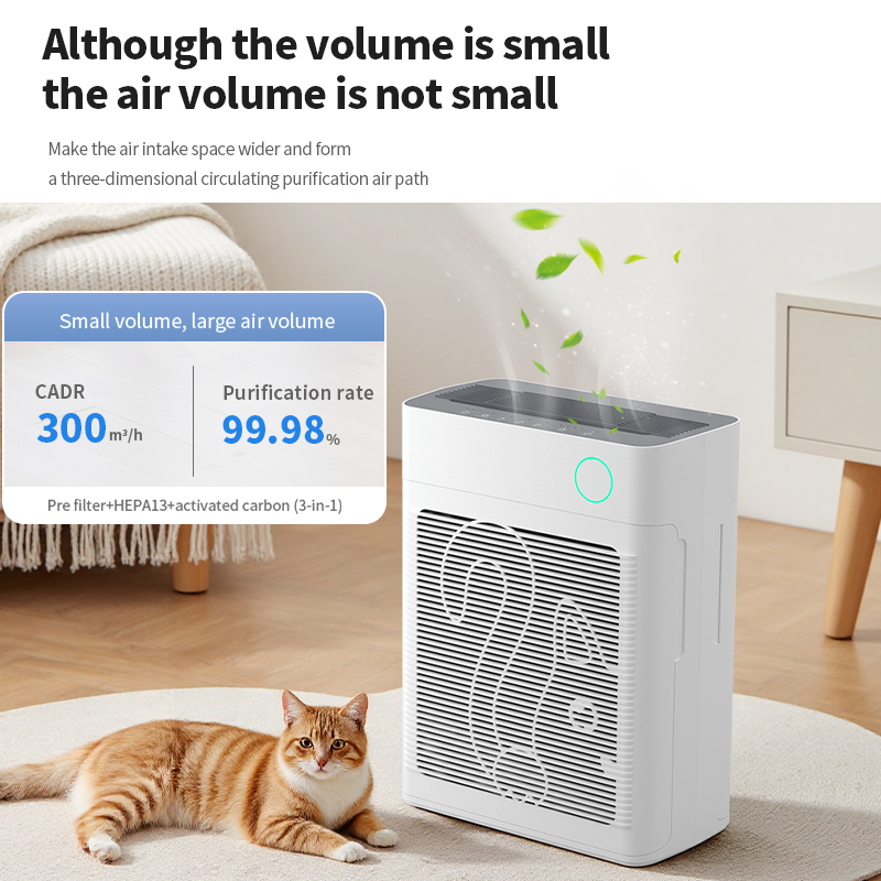 UV Automatic Pet Air Purifier Smart Activated Carbon H13/14 HEPA Filter Air Cleaner for Dogs for Wholesale & OEM Programs view 5