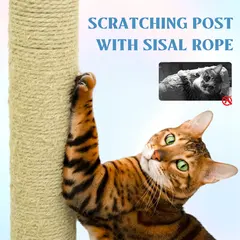 Factory Luxury Wood Fabric Cat Tree Pet Tower JRCT135 for Cats for Wholesale & OEM Programs view 3